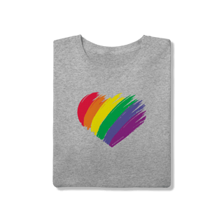 Nome do produto Camiseta - Coração LGBT