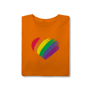 Nome do produto Camiseta - Coração LGBT