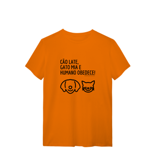 Nome do produto Camiseta - Cão late e Gato mia