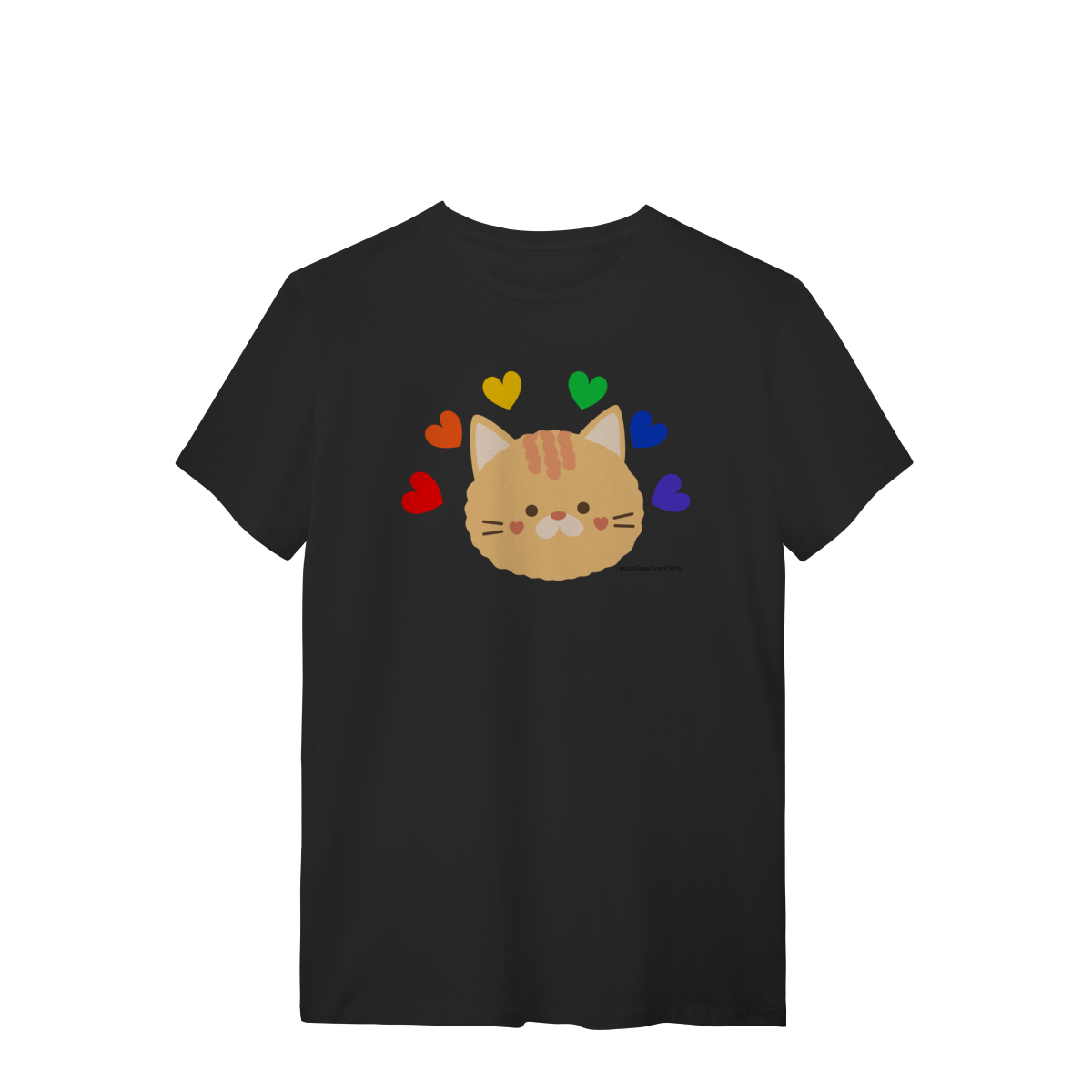Nome do produto: Camiseta - Corações LGBT
