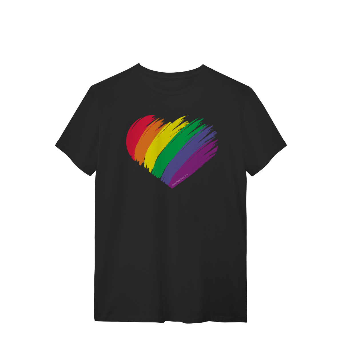Nome do produto: Camiseta - Coração LGBT