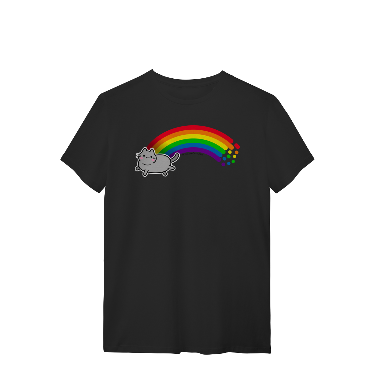 Nome do produto: Camiseta - ArcoCat LGBT