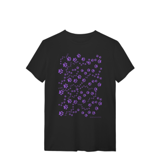 Camiseta - Patinhas roxa