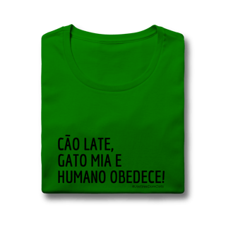 Nome do produto Baby look - Cão late e Gato mia