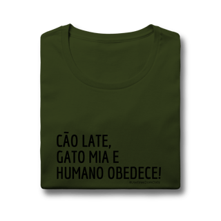 Nome do produto Baby look - Cão late e Gato mia