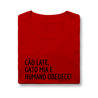 Nome do produto Baby look - Cão late e Gato mia