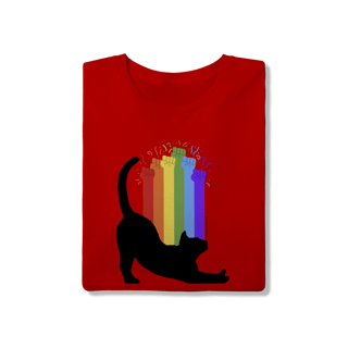 Nome do produto Camiseta - Força Cat LGBT