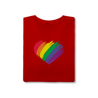Nome do produto Camiseta - Coração LGBT