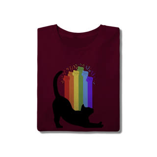 Nome do produto Camiseta - Força Cat LGBT