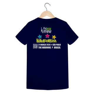 Nome do produtoCamiseta The Warning Lollapalooza 2026 Feminina