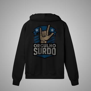 Moletom de zíper Orgulho Surdo
