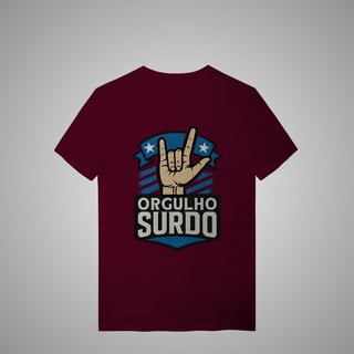 Nome do produto Camiseta Unissex Orgulho Surdo