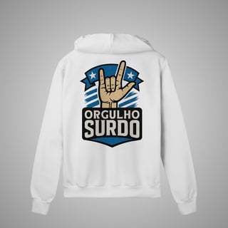 Nome do produto Moletom de zíper Orgulho Surdo