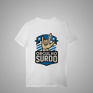 Nome do produto Camiseta Unissex Orgulho Surdo