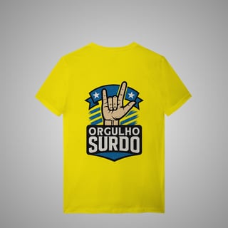 Nome do produto Camiseta Unissex Orgulho Surdo