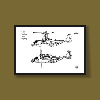 Nome do produtoPoster Bell Boeing V-22 Osprey - Rotores Inclinados