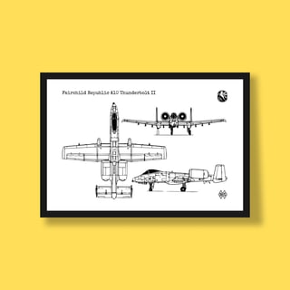 Nome do produtoPoster Fairchild Republic A10 Thunderbolt II -  Canhão voador