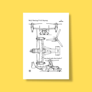 Nome do produtoPoster Bell Boeing V-22 Osprey - A Revolução Voadora