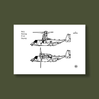 Nome do produtoPoster Bell Boeing V-22 Osprey - Rotores Inclinados