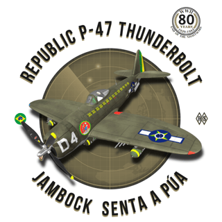 Nome do produto Camiseta P47-Thunderbolt Jambock Senta a Púa