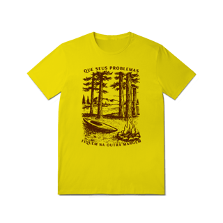 Nome do produtoCamiseta Que seus problemas fiquem na outra margem