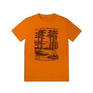 Nome do produtoCamiseta Que seus problemas fiquem na outra margem