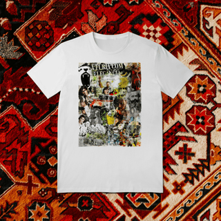 Nome do produto Camiseta colagem A fúria com elegância