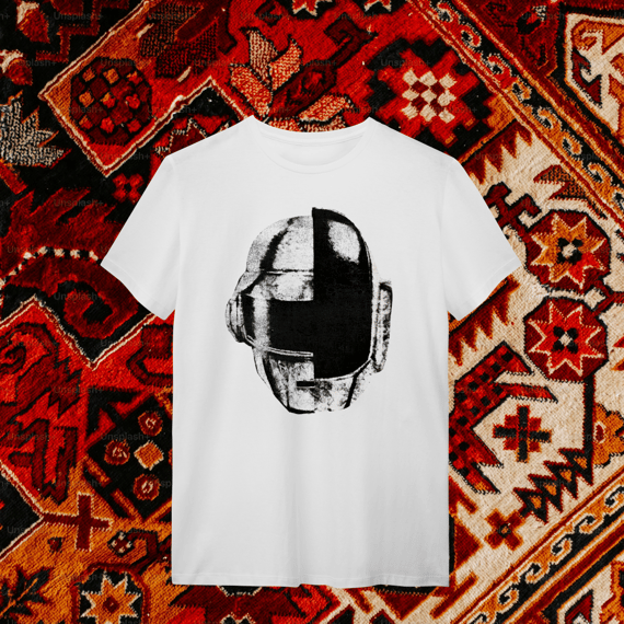 Camiseta Daft Punk P&B