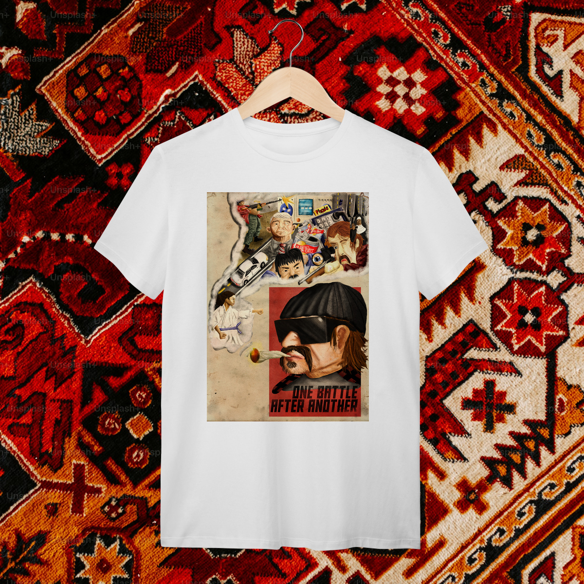 Camiseta Uma batalha após a outra
