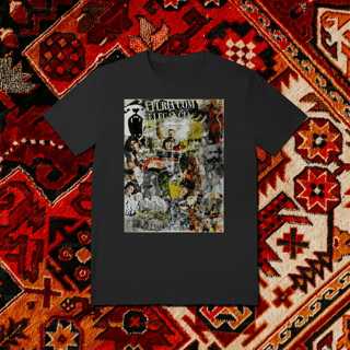 Nome do produto Camiseta colagem A fúria com elegância