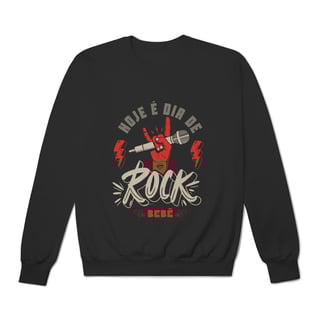 Nome do produto Moletom - Hoje é Dia de Rock Bebê