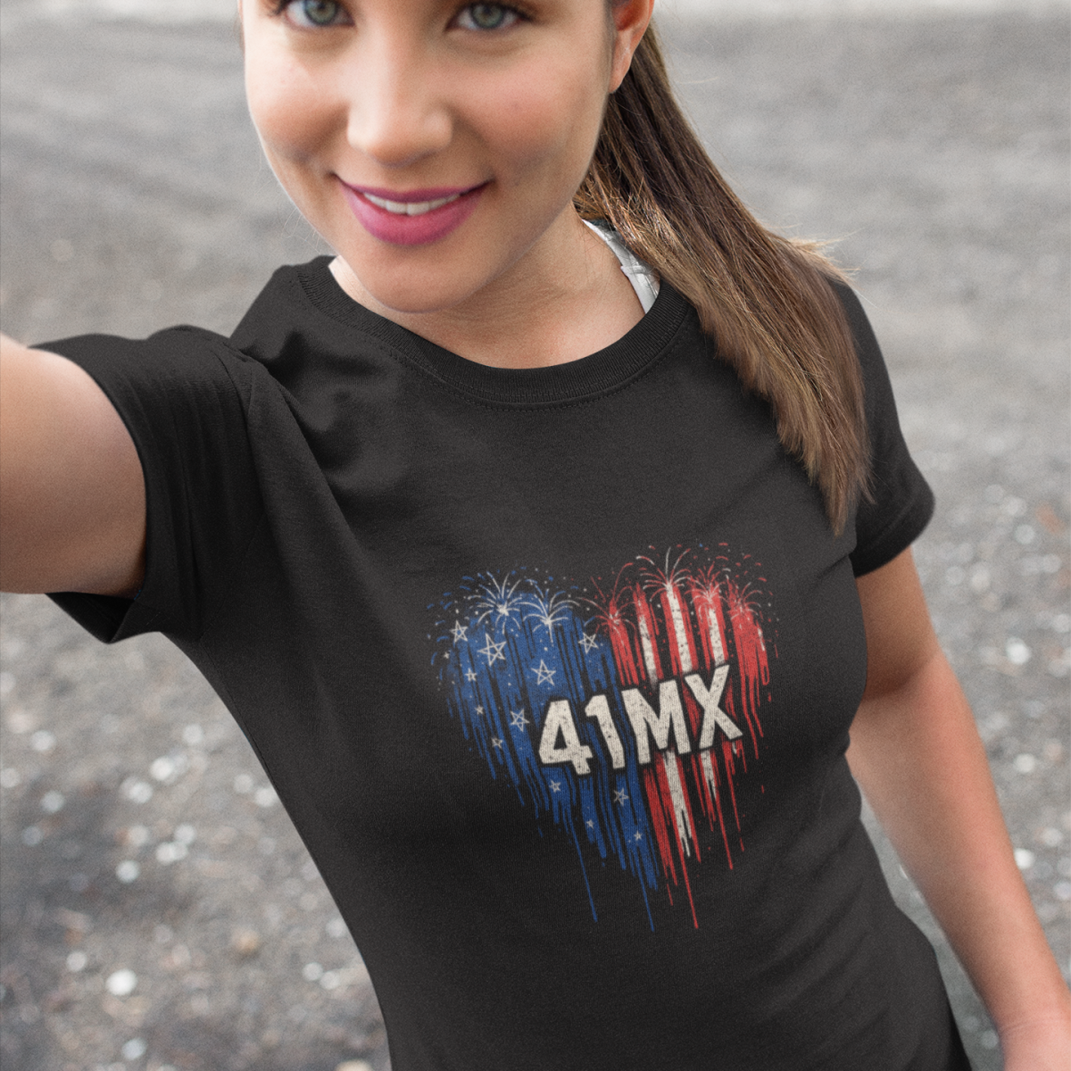 Camiseta Baby Look 41MX - Estampada Algodão Premium Estilo Motocross 00024