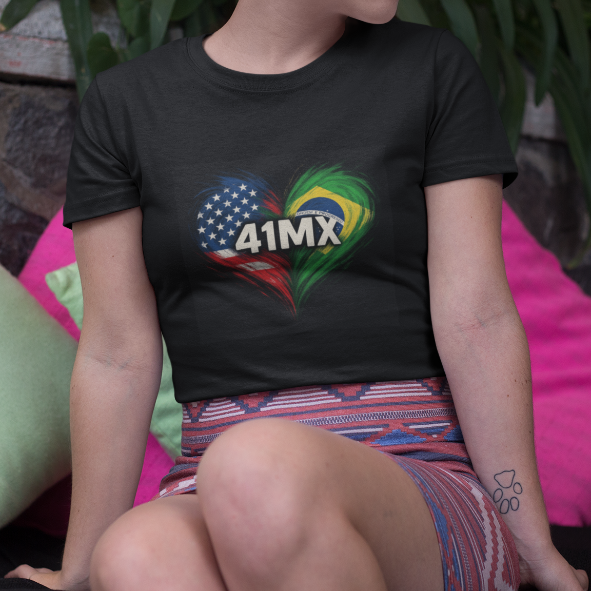 Camiseta Cropped 41MX Feminina- Estampada Algodão Premium Estilo esportiva e casual 00030