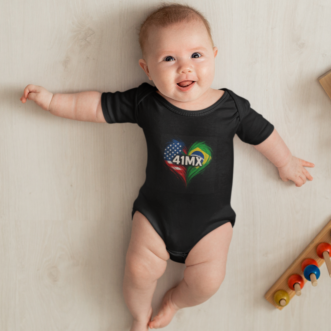 BODY INFANTIL 41MX 100% Algodão – Casual e Esportiva, Várias Cores, UNISSEX - 00082