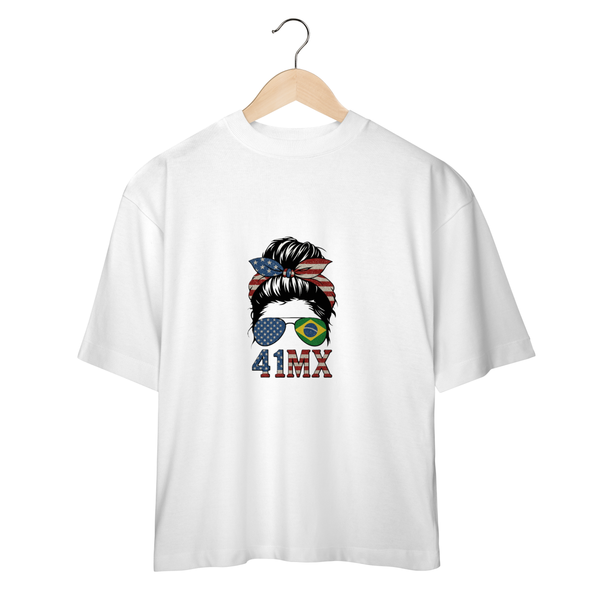 CAMISETA OVERSIZED 41MX UNISSEX Estampada  Algodão Premium Estilo Motocross - 00061