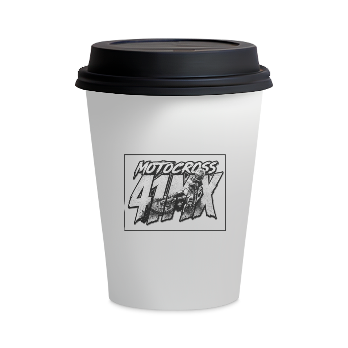 Copo de Cerâmica 41MX 473ml Aço inoxidável Branco – para Motocross, Esporte e Escritório - 00188