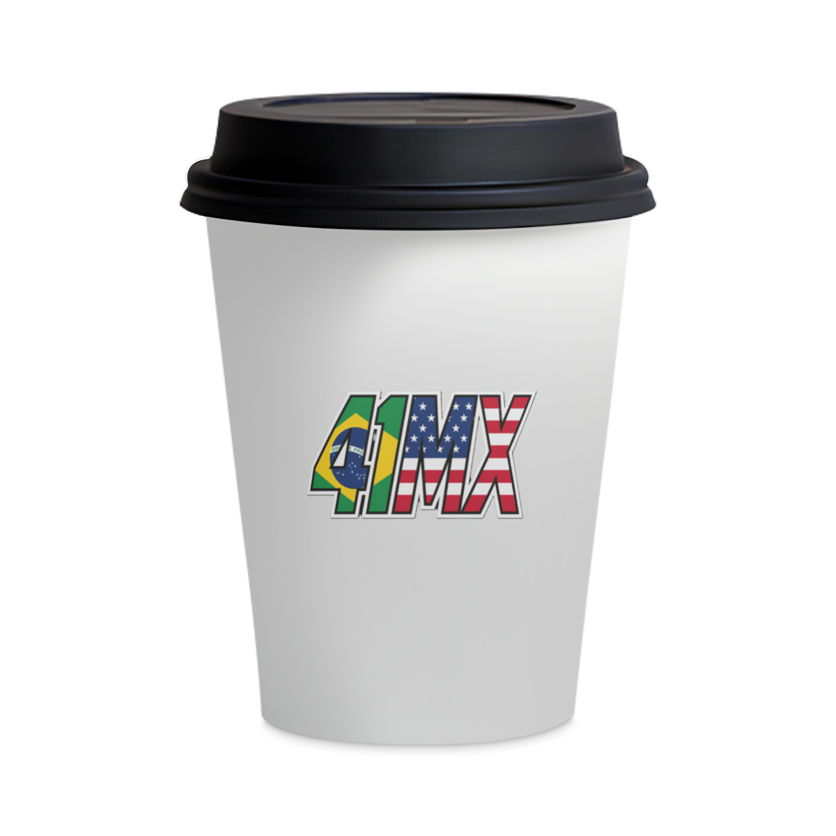 Copo de Cerâmica 41MX 473ml Aço inoxidável Branco – para Motocross, Esporte e Escritório - 00189