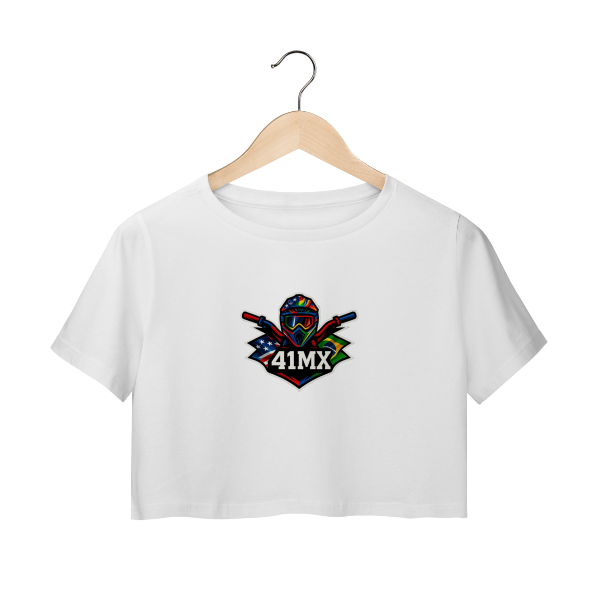 Camiseta Cropped 41MX Feminina- Estampada Algodão Premium Estilo esportiva e casual 00034