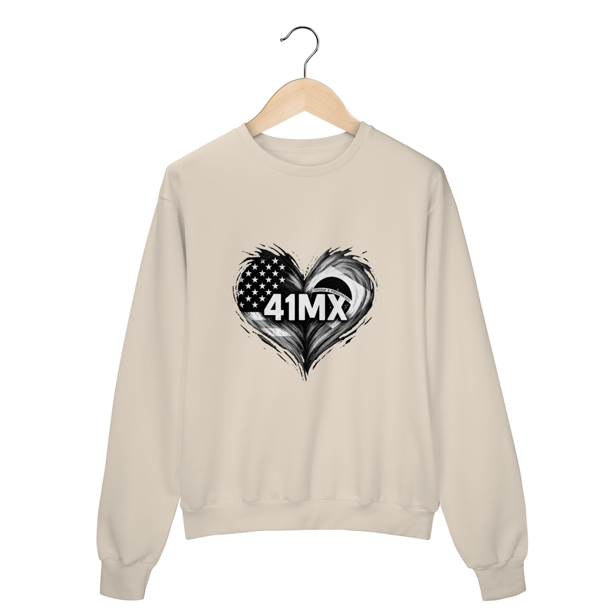 Moleton Prime Fechado 41MX Flanelado Unissex – Várias Cores, Estilo Motocross, Casual e Esportivo - 00173
