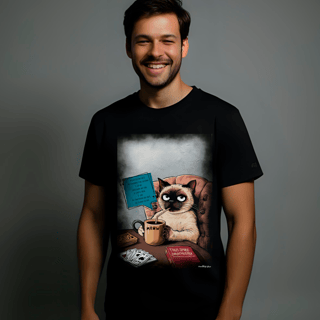 Camiseta – Meow, logo existo