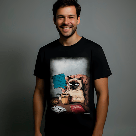 Camiseta – Meow, logo existo
