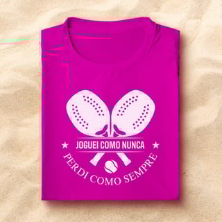 Nome do produto Joguei como nunca - Beach Tennis