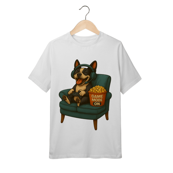 Camiseta Infantil Gamer 4Patas - 10 a 14 anos