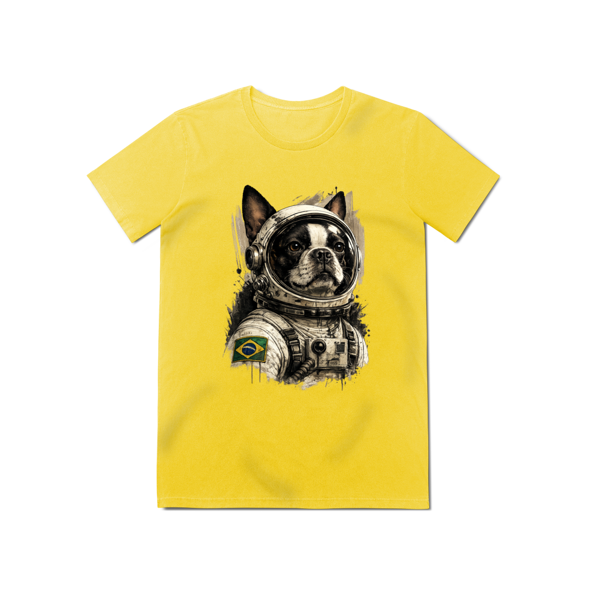 Camiseta Baby Long Estonada Feminina Astronauta