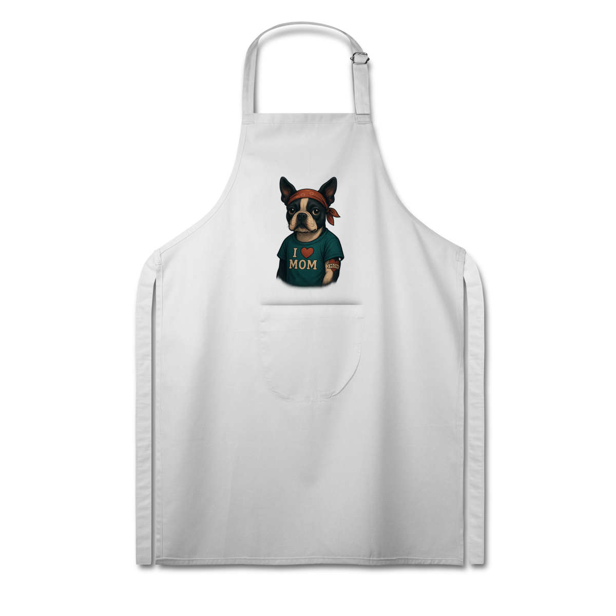 Nome do produto: Avental Dog Mom - Mamãe, Seu Amor é Minha Tatuagem