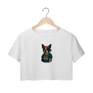 Camiseta Cropped Feminina - Mamãe, Seu Amor é Minha Tatuagem