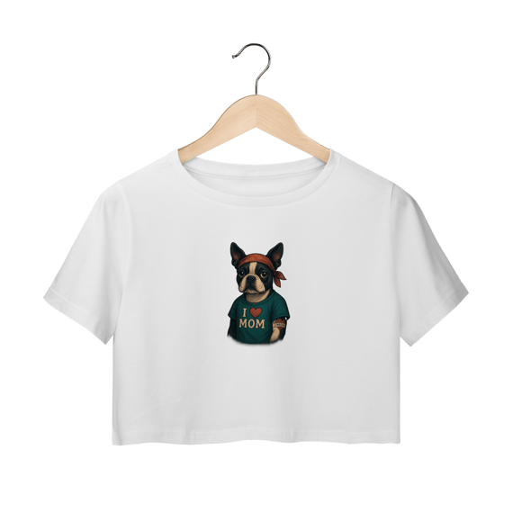 Camiseta Cropped Feminina - Mamãe, Seu Amor é Minha Tatuagem