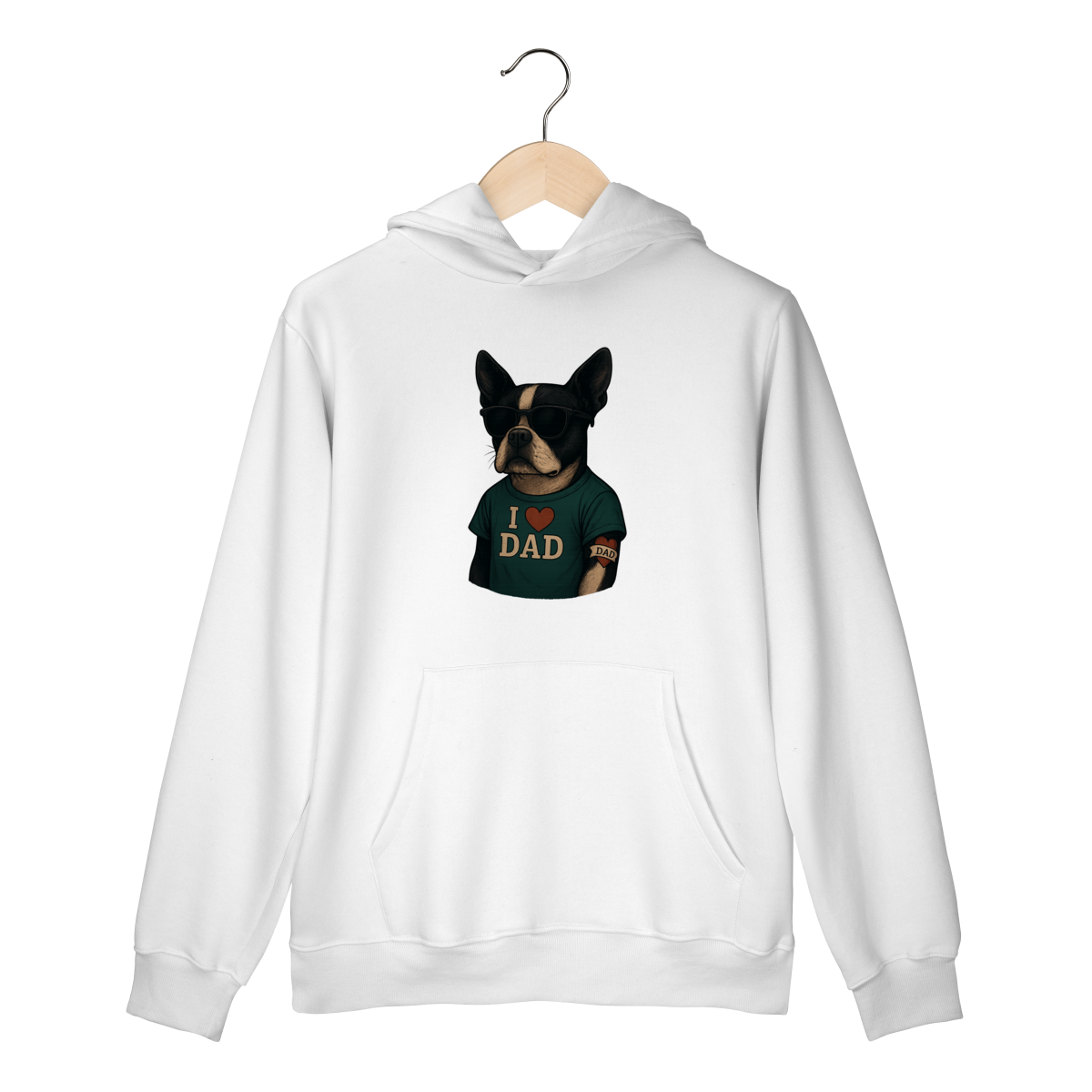 Nome do produto: Moletom Canguru - I love DAD