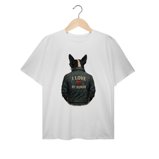 Camiseta Plus Size - I love my Human