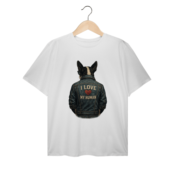 Camiseta Plus Size - I love my Human